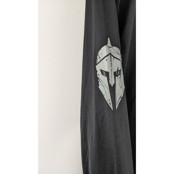 BAW Athletic Bold Warrior‎ Shirt Men's Black Workout Gym Tee full sleeves Size-M - Picture 12 of 16